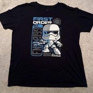 NEW Funko Pop Tees STAR WARS Disney First Order Stormtrooper Size T-Shirt